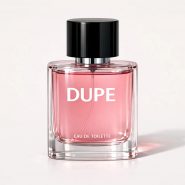 Flacon de parfum rose et noir