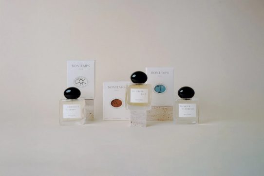 Trois parfums Bontemps Paris sur fond neutre